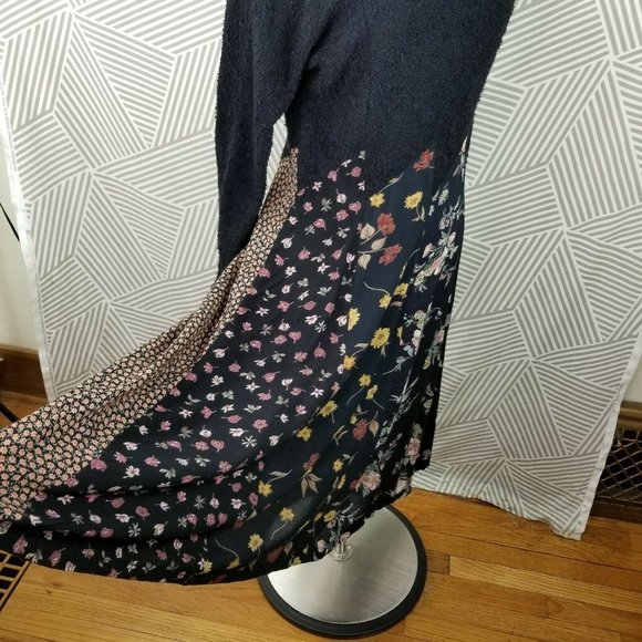 Vintage 90s Boucle Sweater Dress size Medium wool - Picture 4 of 9